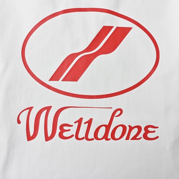 We11done Letter Logo Printed Patchwork Long Sleeves - Picture 7 of 7